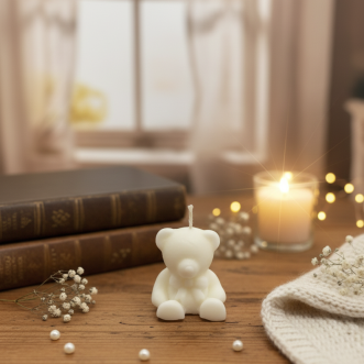 Sevimli Ayıcık Mum