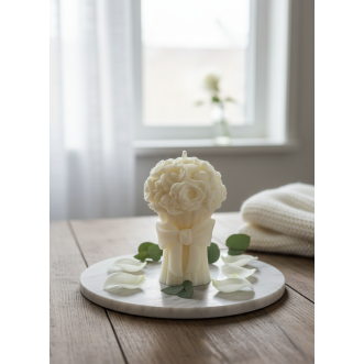 Gül Buketi Dekoratif Mum